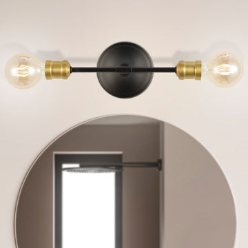 Jaxon 13.25" Industrial Farmhouse Iron LED Vanity - JONATHAN Y